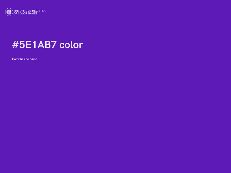 #5E1AB7 color image