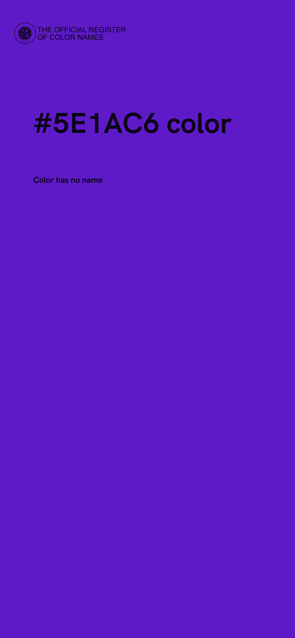 #5E1AC6 color image