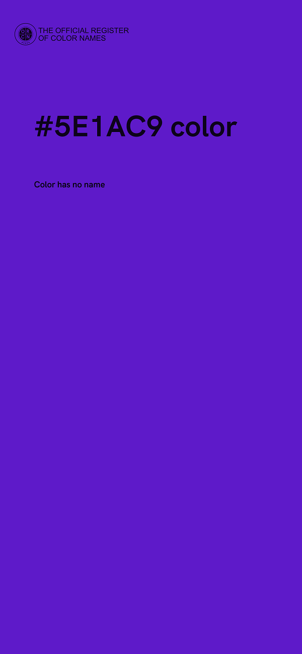 #5E1AC9 color image
