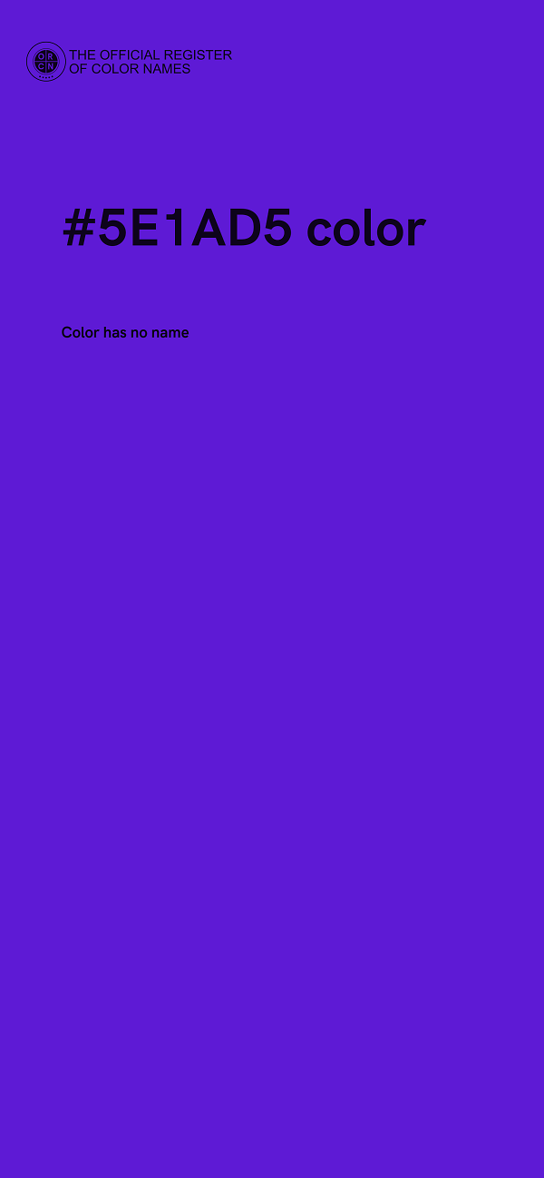 #5E1AD5 color image