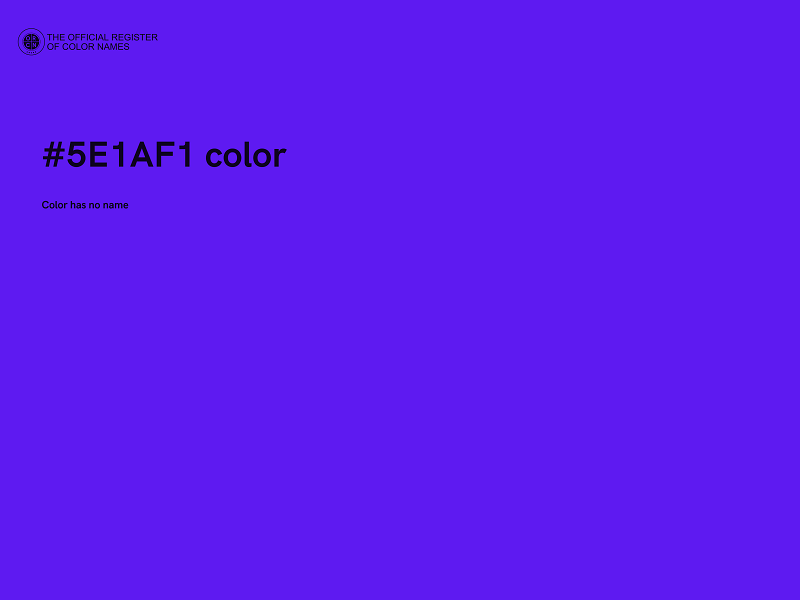 #5E1AF1 color image