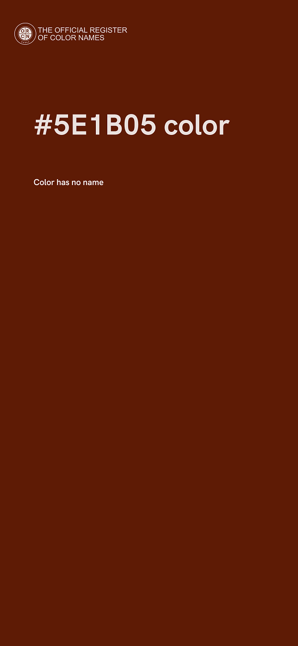 #5E1B05 color image