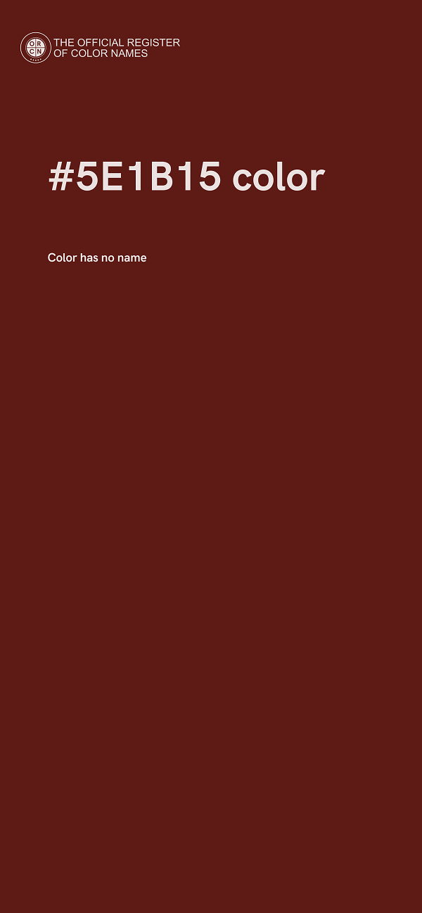 #5E1B15 color image