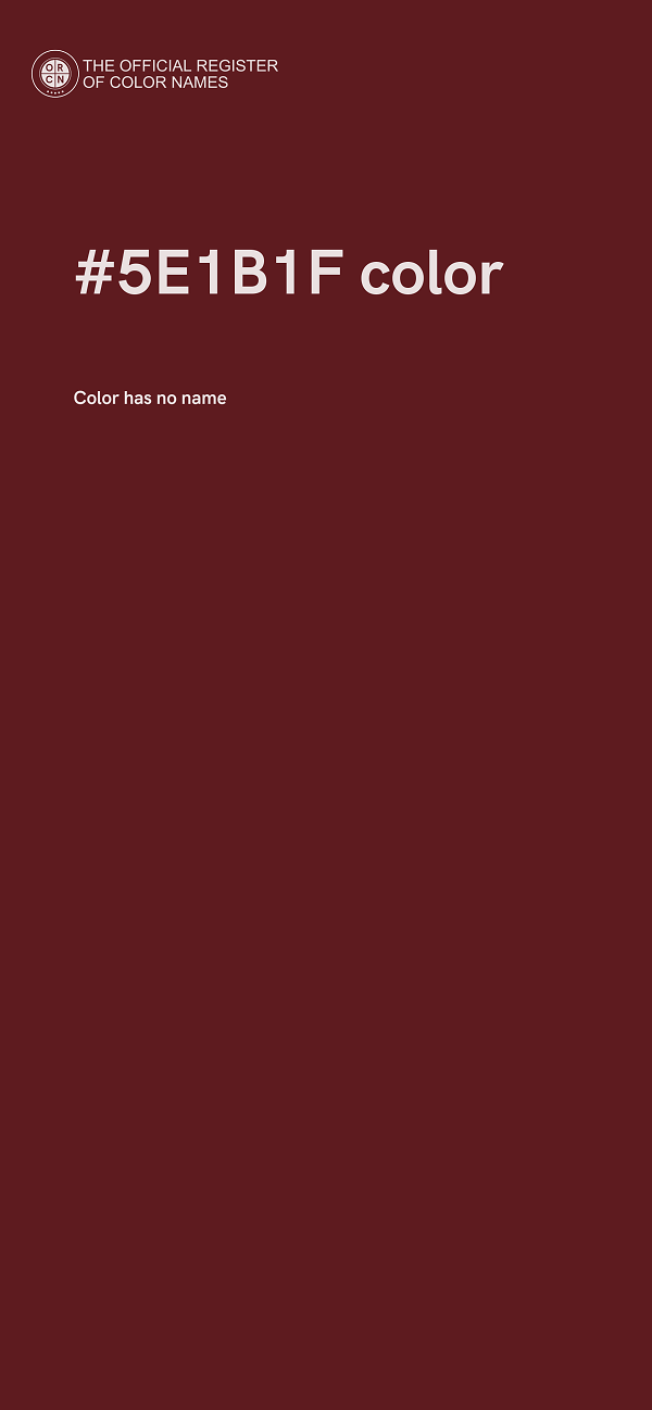 #5E1B1F color image
