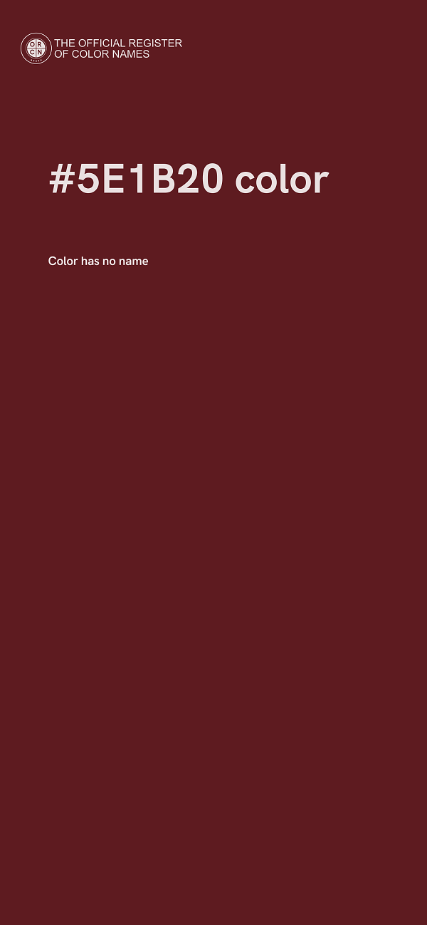#5E1B20 color image