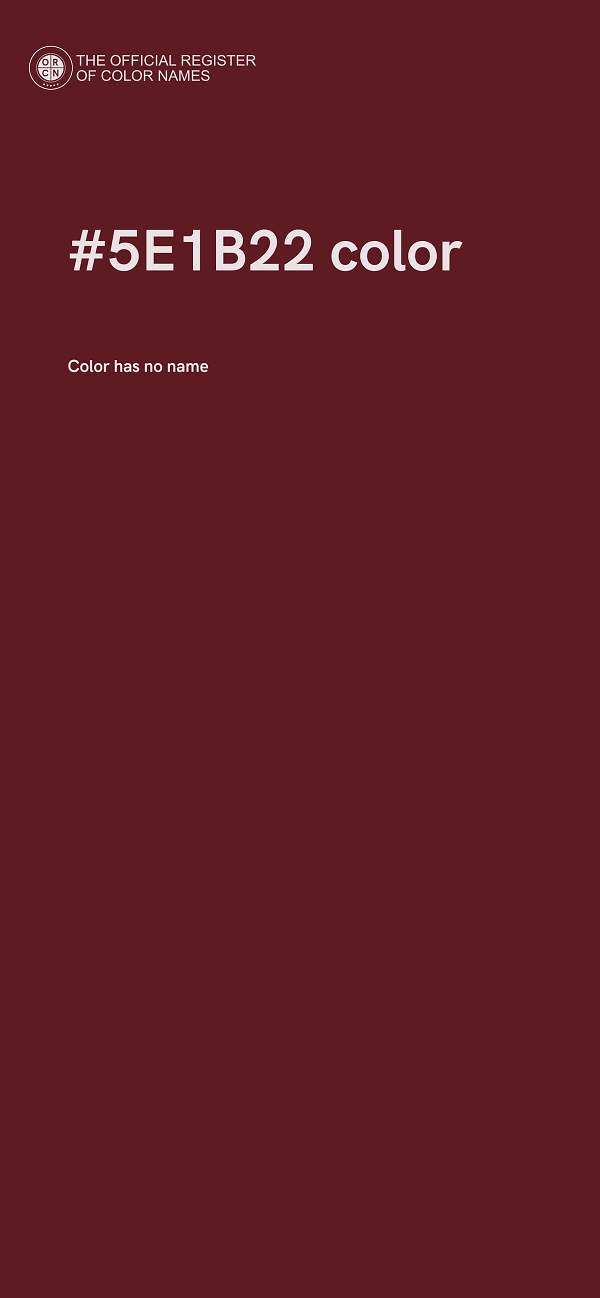 #5E1B22 color image