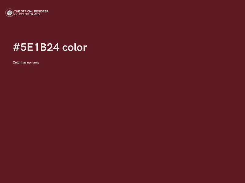 #5E1B24 color image