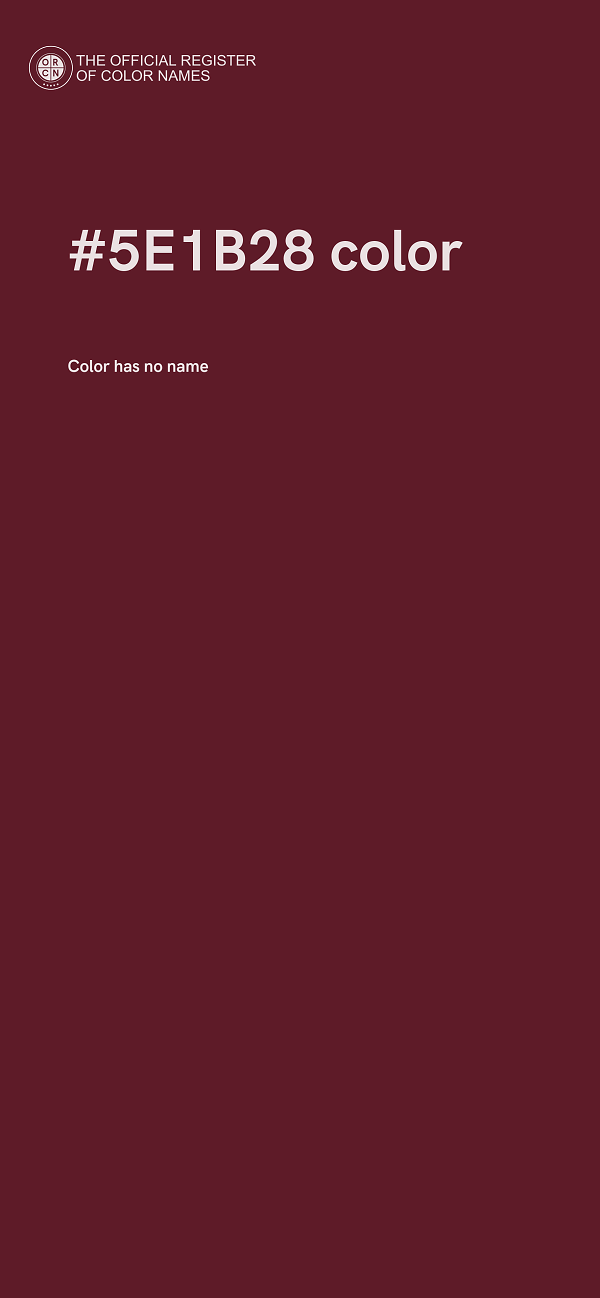 #5E1B28 color image