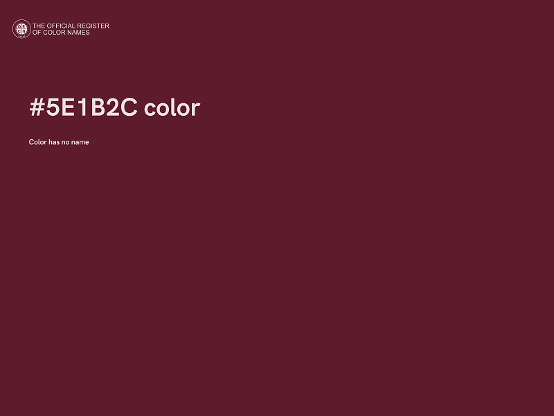 #5E1B2C color image