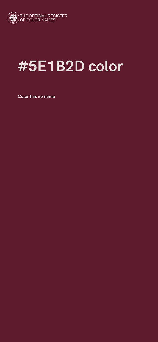 #5E1B2D color image