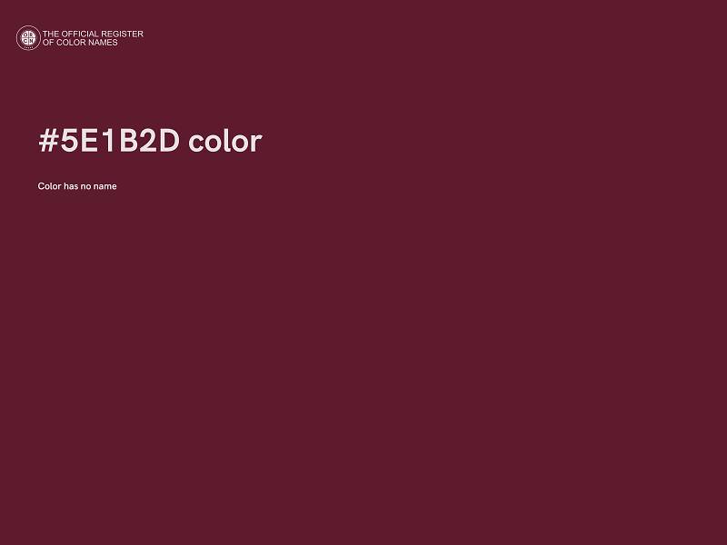 #5E1B2D color image