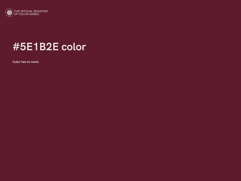 #5E1B2E color image