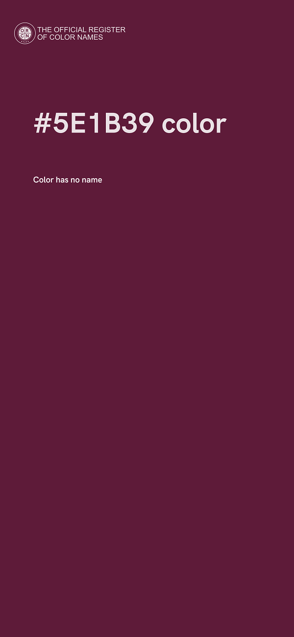 #5E1B39 color image