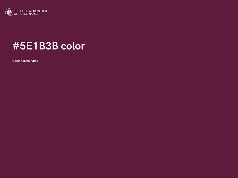 #5E1B3B color image