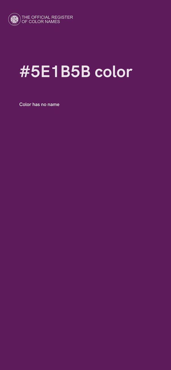#5E1B5B color image