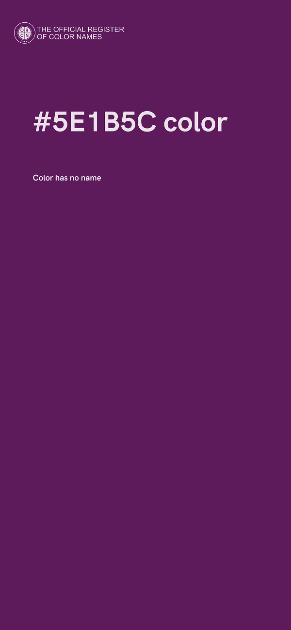 #5E1B5C color image