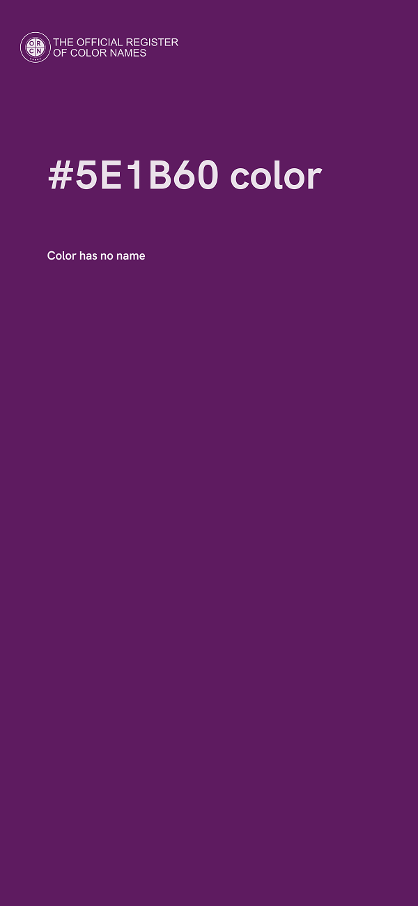 #5E1B60 color image