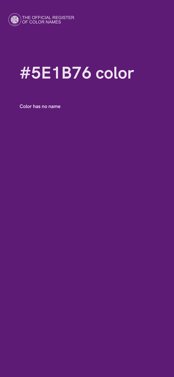 #5E1B76 color image