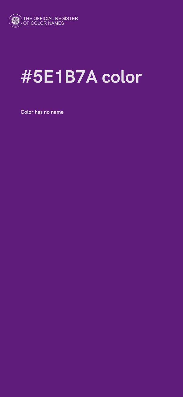 #5E1B7A color image