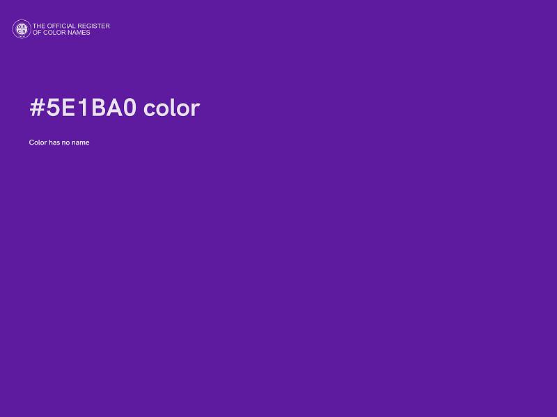 #5E1BA0 color image