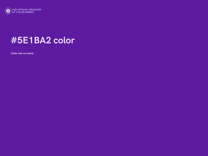 #5E1BA2 color image