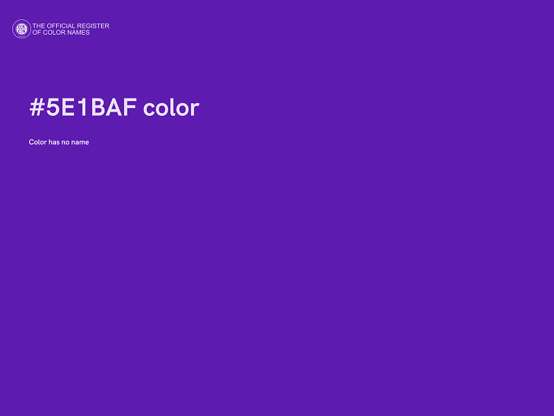 #5E1BAF color image