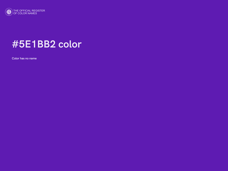 #5E1BB2 color image
