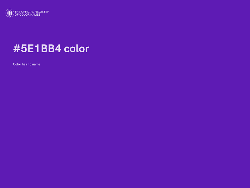 #5E1BB4 color image