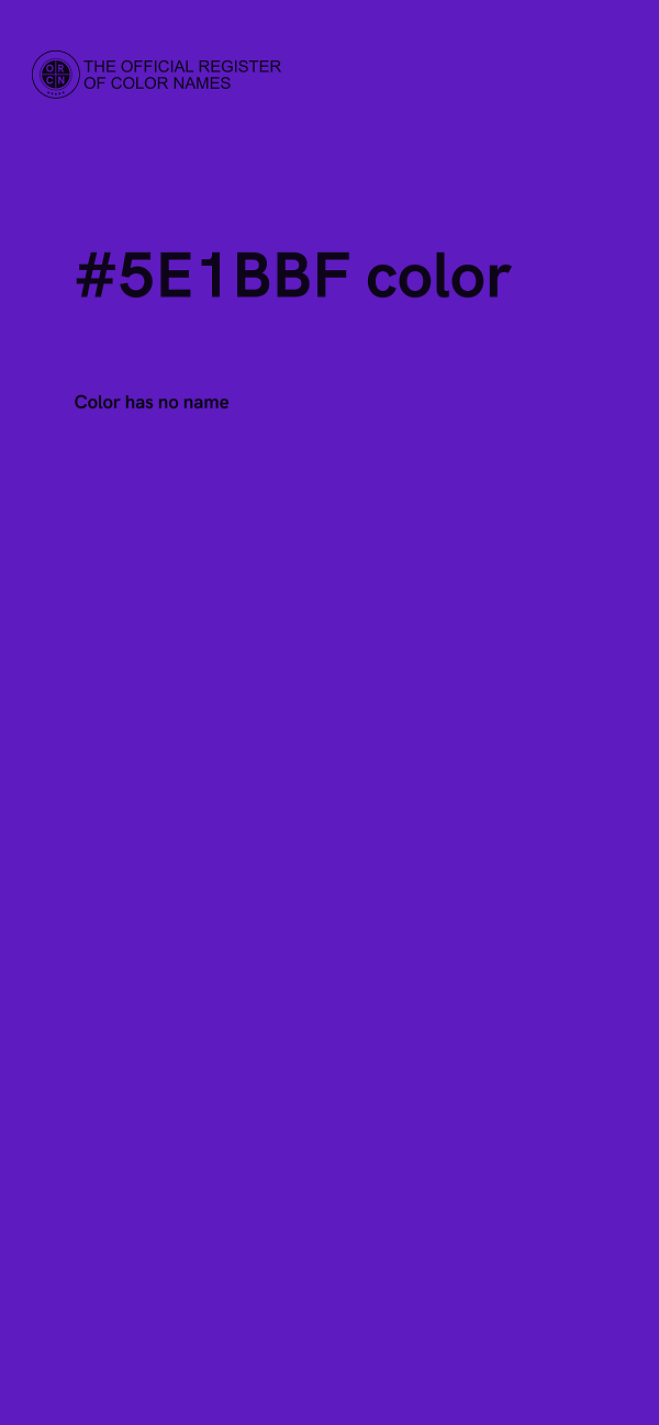 #5E1BBF color image