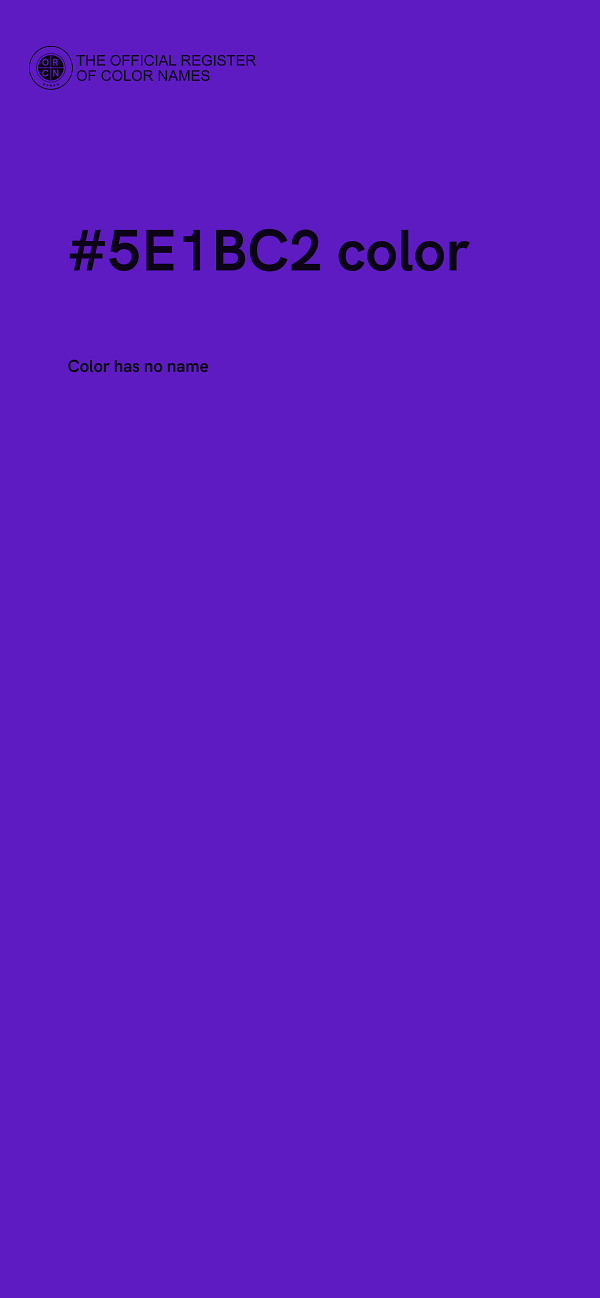 #5E1BC2 color image