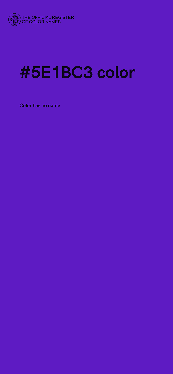 #5E1BC3 color image