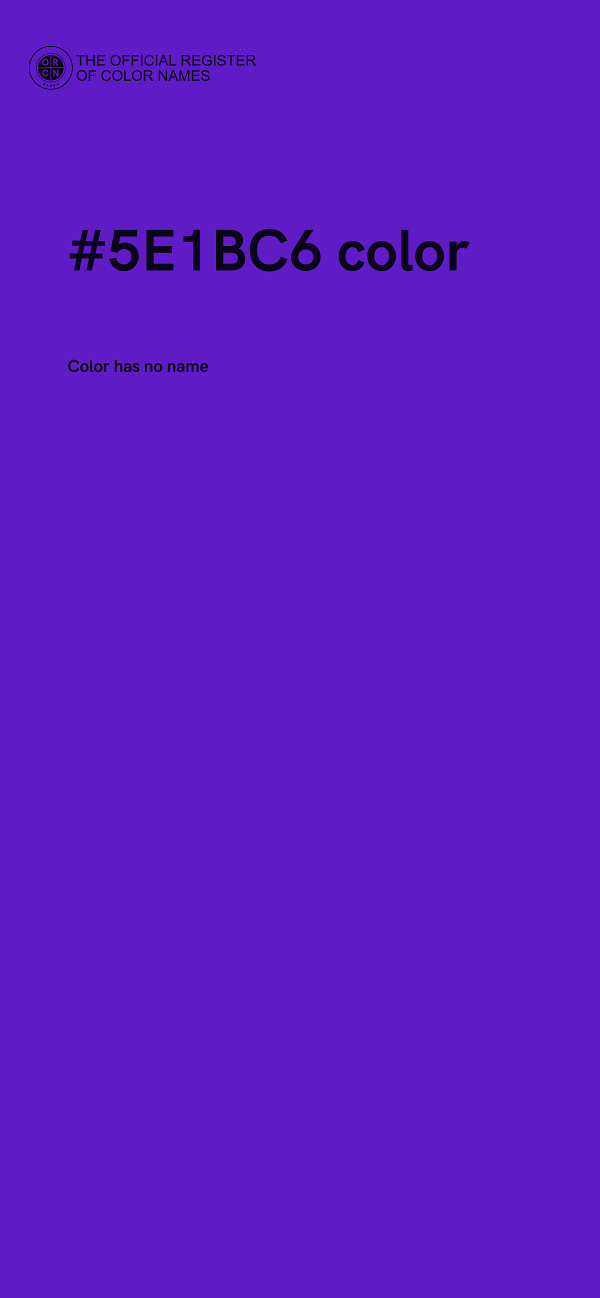 #5E1BC6 color image
