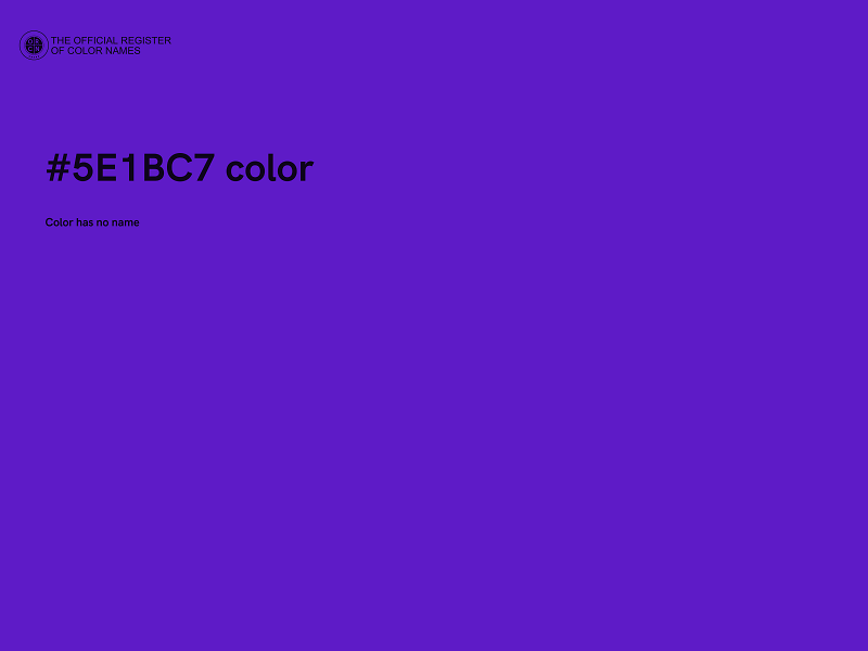 #5E1BC7 color image