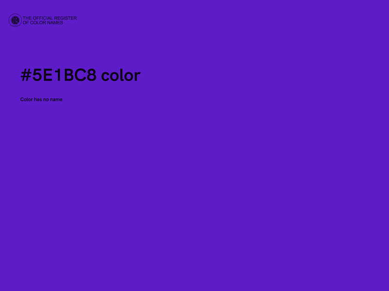 #5E1BC8 color image
