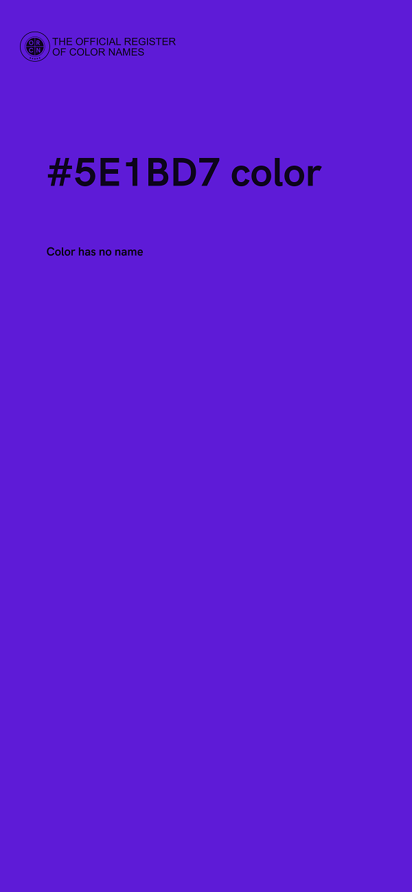 #5E1BD7 color image