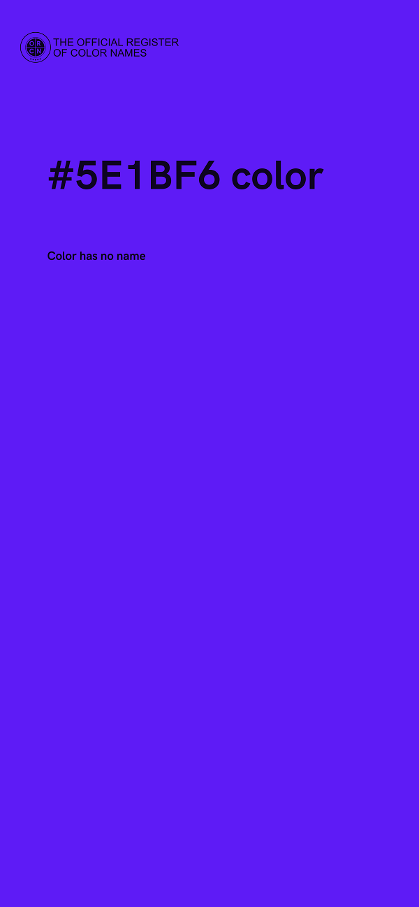 #5E1BF6 color image