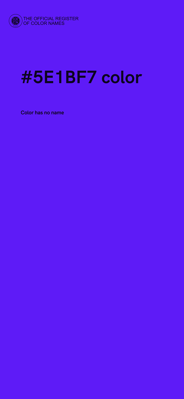 #5E1BF7 color image
