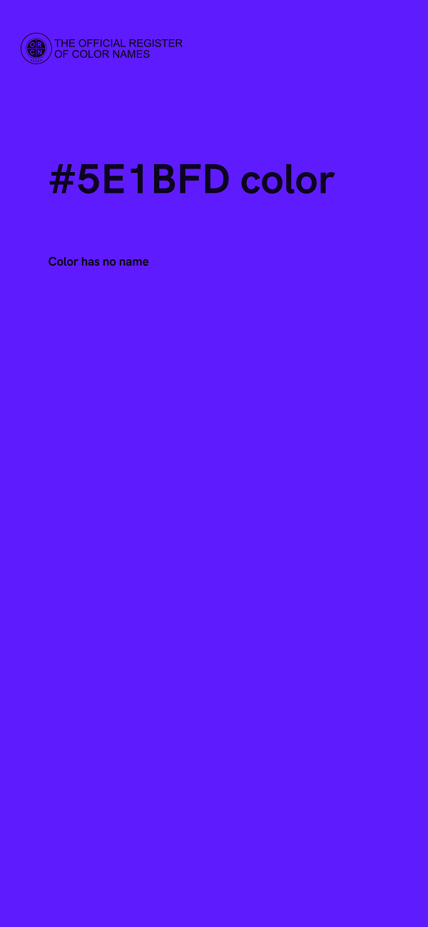 #5E1BFD color image