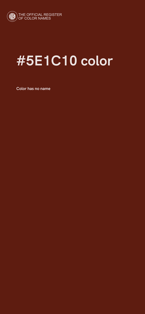#5E1C10 color image