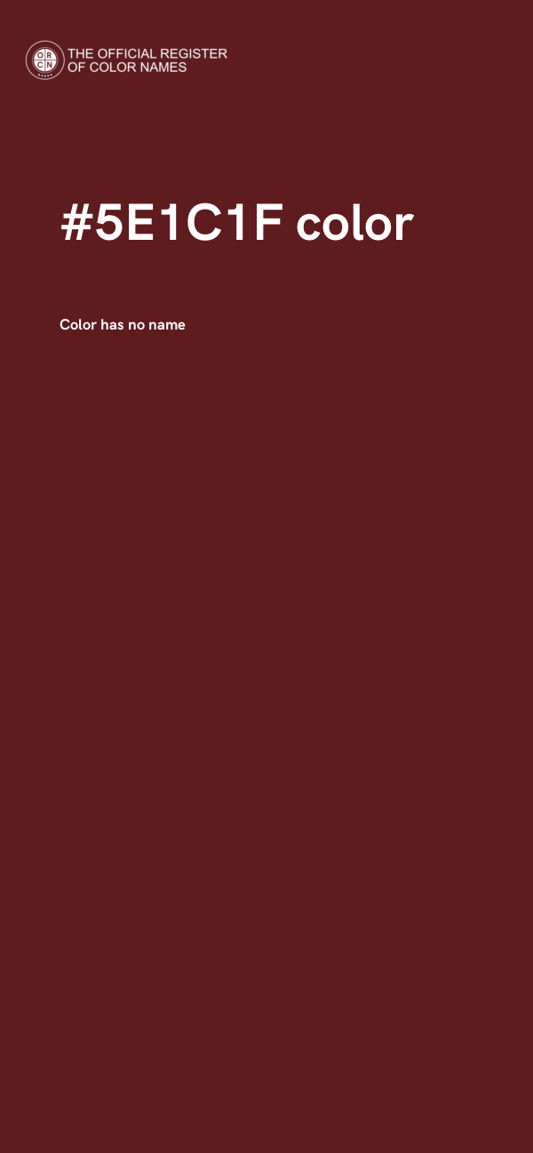 #5E1C1F color image