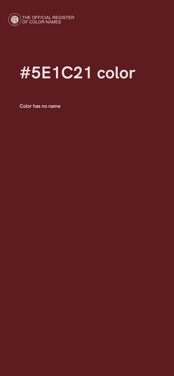 #5E1C21 color image