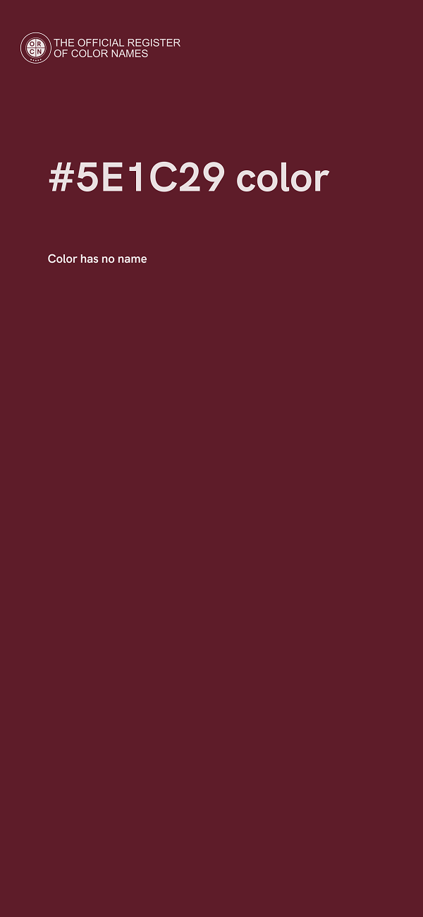 #5E1C29 color image
