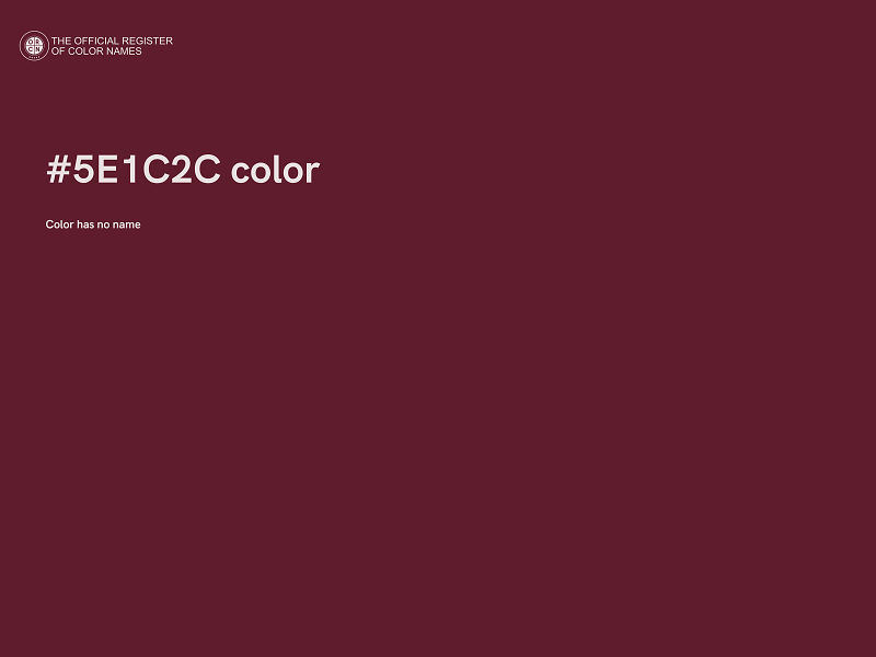 #5E1C2C color image