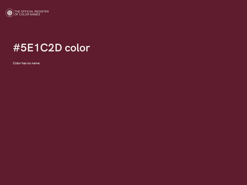 #5E1C2D color image
