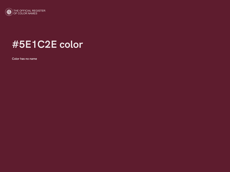 #5E1C2E color image