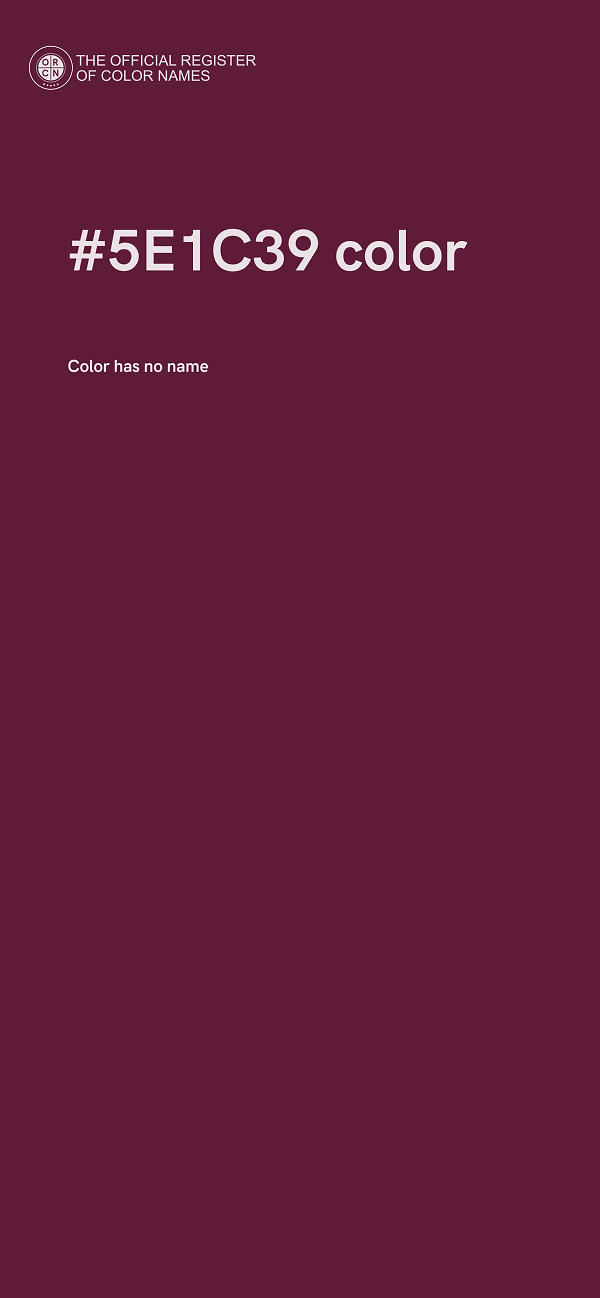 #5E1C39 color image