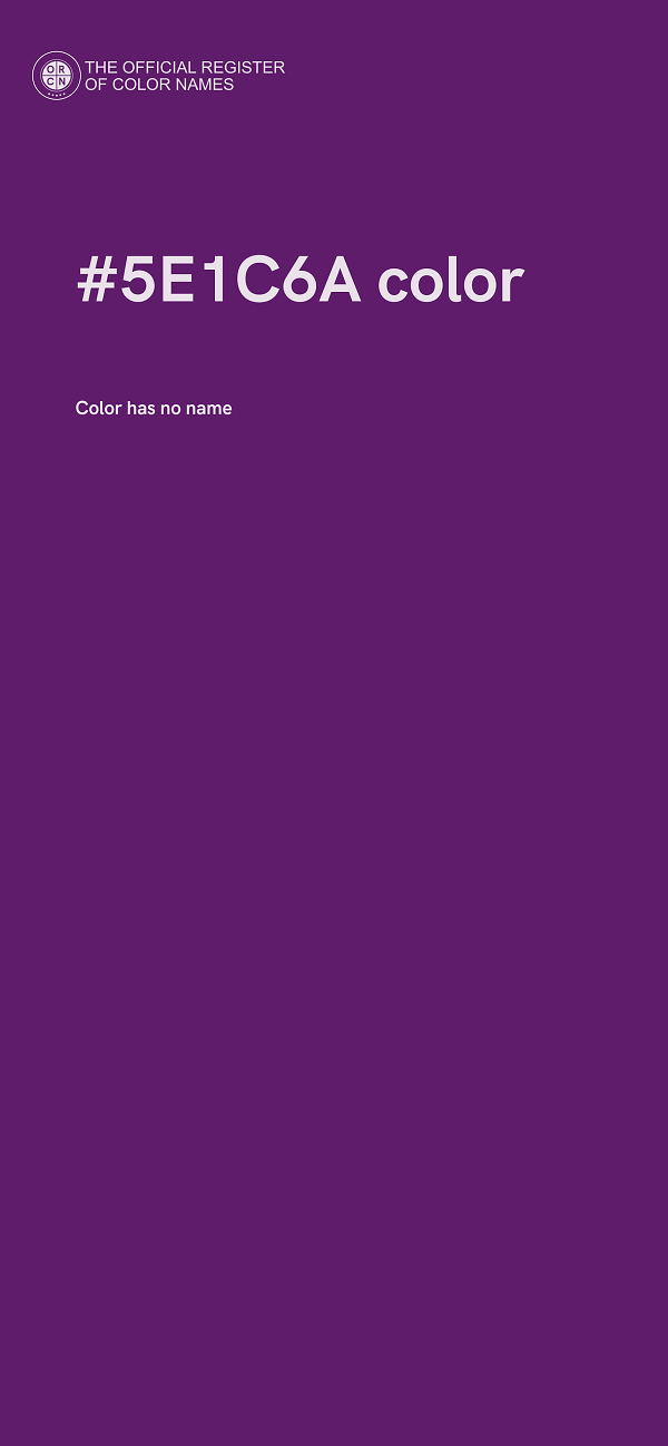 #5E1C6A color image