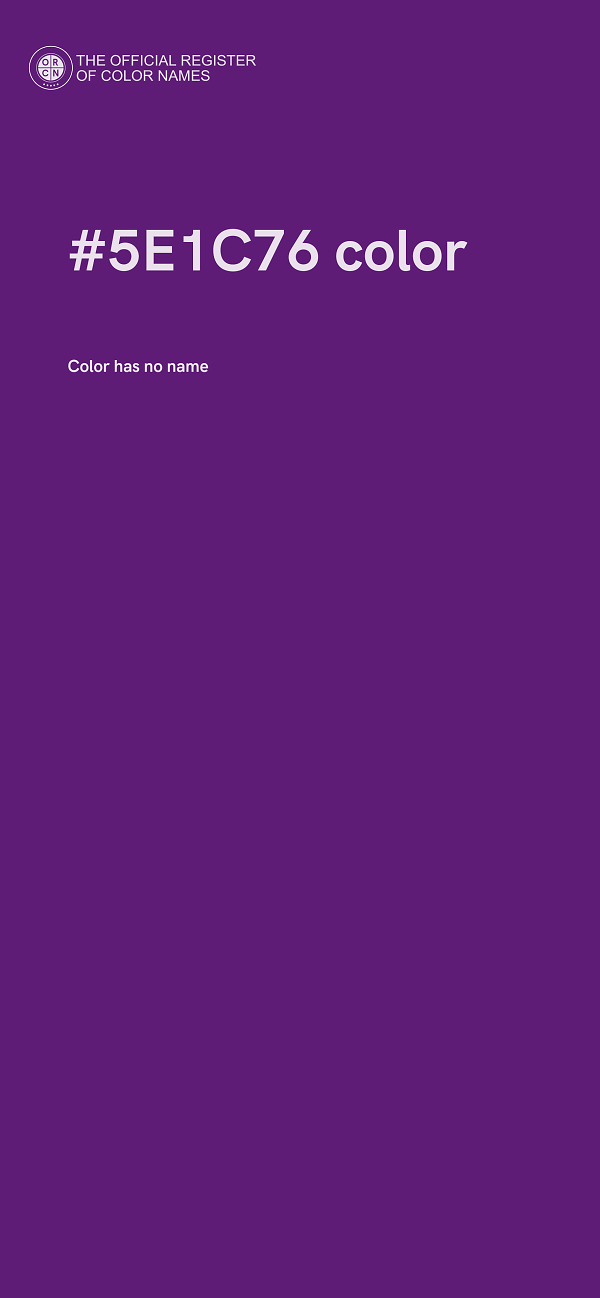 #5E1C76 color image