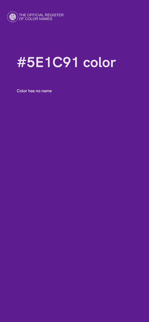 #5E1C91 color image
