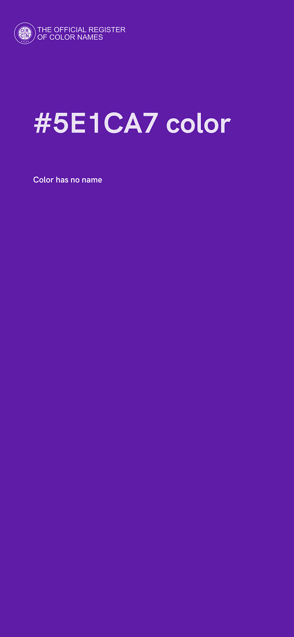 #5E1CA7 color image